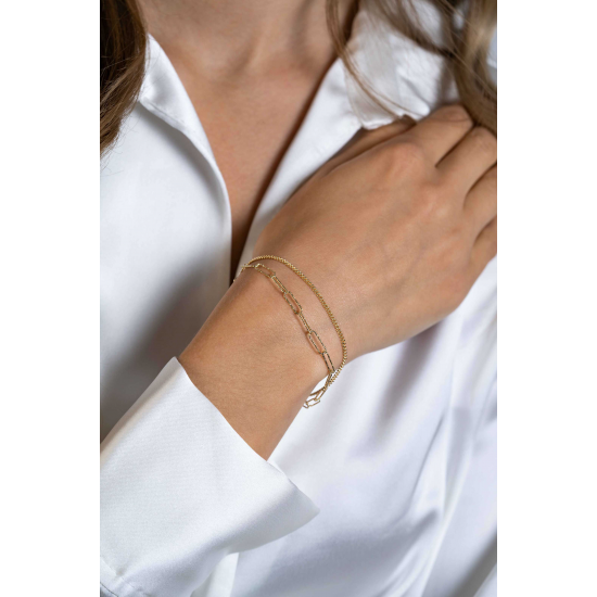 ZINZI GOLD PLATED ZILVEREN ARMBAND - 41405