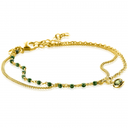 ZINZI GOLD PLATED ZILVEREN ARMBAND - 41406 ZINZI GOLD PLATED ZILVEREN ARMBAND - 41406