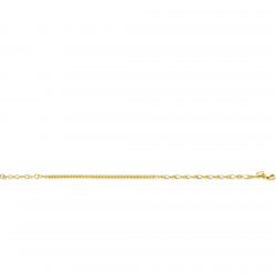 ZINZI GOLD PLATED ZILVEREN ARMBAND - 41407 ZINZI GOLD PLATED ZILVEREN ARMBAND - 41407