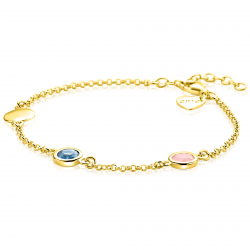 ZINZI GOLD PLATED ZILVEREN ARMBAND - 41409 ZINZI GOLD PLATED ZILVEREN ARMBAND - 41409