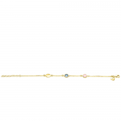 ZINZI GOLD PLATED ZILVEREN ARMBAND - 41409 ZINZI GOLD PLATED ZILVEREN ARMBAND - 41409