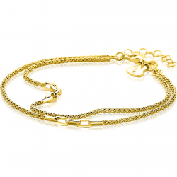 ZINZI GOLD PLATED ZILVEREN ARMBAND - 41412 ZINZI GOLD PLATED ZILVEREN ARMBAND - 41412