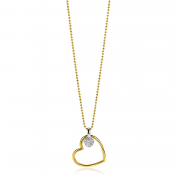 ZINZI GOLD PLATED ZILVEREN COLLIER - 41416
