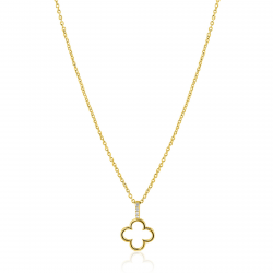ZINZI GOLD PLATED ZILVEREN COLLIER - 41417