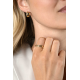 ZINZI GOLD PLATED ZILVEREN RING - 41426