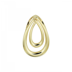 14k geelgouden hanger druppel - 41450