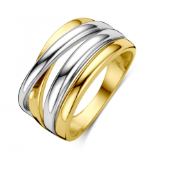 BICOLOR GOUDEN DAMESRING - 41520