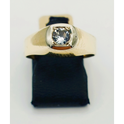 GEELGOUDEN PINKRING ZIRKONIA - 41532