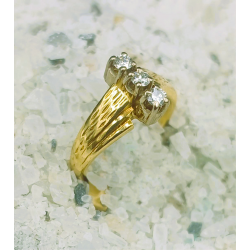 585 GOUDEN DAMESRING DIAMANT - 41551