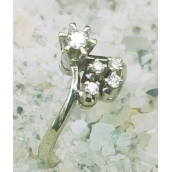 585 WITGOUDEN DAMESRING - 41553