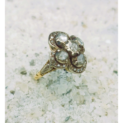 585 GOUDEN MET 925 ZILVERE DAMESRING - 41554