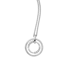 VIVENTY ZILVEREN COLLIER MET  ZIRKONIA - 41608
