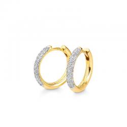 GOUDEN CREOLEN DIAMANT - 41649