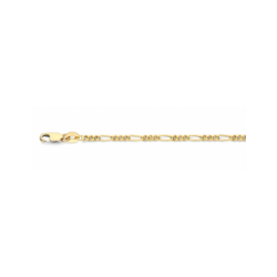 GOUDEN FJORY COLLIER  MET ZILVEREN KERN - 41681