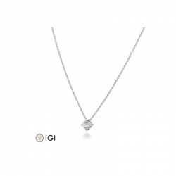 14 KARAAT GOUDEN SOLITAIR HANGER/COLLIER MET BRILJANT - 41751