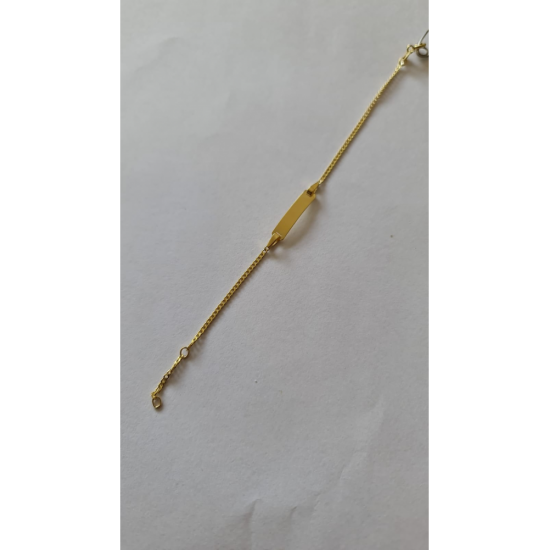 Fjory plaatarmbandje 14 krt. geelgoud met zilveren kern - 37660