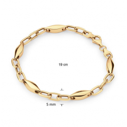 ZILVER GEEL VERGULDE ARMBAND - 42056