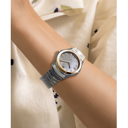 Ebel sport classic 33 mm, 18 karaat goud met diamant - 42077