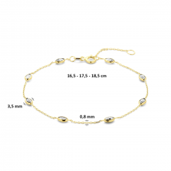 9k armband zirkonia - 42085