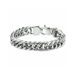 armband dubbel gourmette 11 mm - 41598