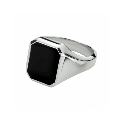 zegelring massief onyx 13 x 11mm - 41387