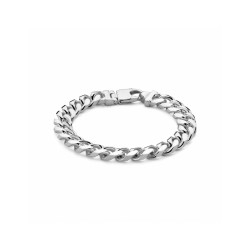 armband gourmette 6 zijdes geslepen 10 mm 21 cm - 41591