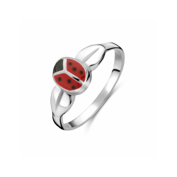 ring lieveheersbeestje emaille - 41912