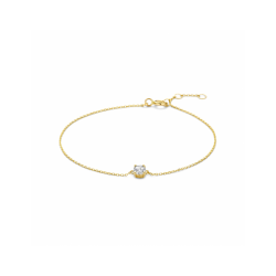 9k armband zirkonia 16,5 - 17,5 - 18,5 cm - 42046